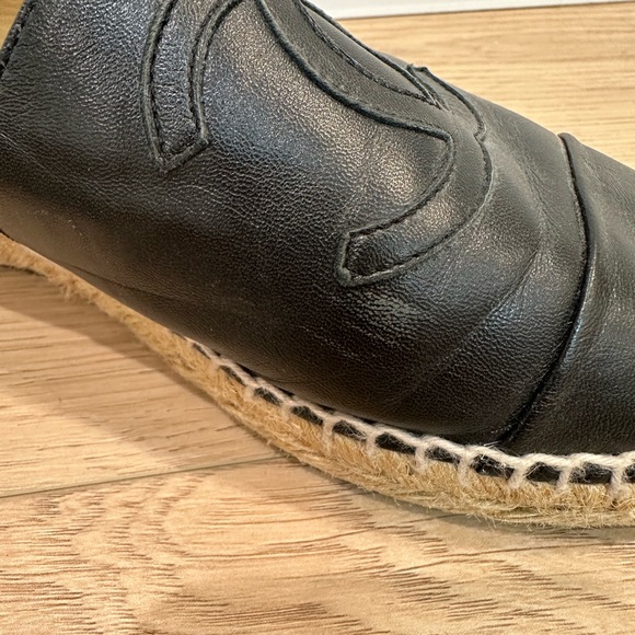 Chanel Espadrilles - Black Leather - Picture 7 of 7